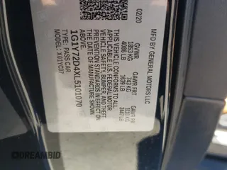 2020 Chevrolet Corvette 2LT with VIN 1G1Y72D4XL5101070, listed as a Copart auction lot 48903885 with 16,226 mi miles and Salvage title. Bid and sale history available at DreamBid. Image 13.