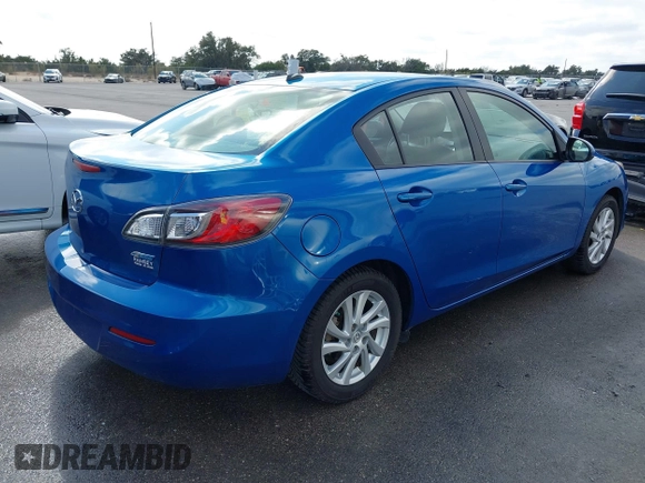 2012 Mazda 3 i Grand Touring with VIN JM1BL1W78C1668363, listed as a IAAI auction lot 41485816 with 190,522 mi miles and . Bid and sale history available at DreamBid. Image 4.