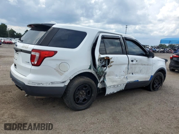 2016 Ford Utility Police Interceptor with VIN 1FM5K8AR6GGD31450, listed as a Copart auction lot 74237674 with 51,949 mi miles and Salvage Title. Bid and sale history available at carsss.com. Image 3.
