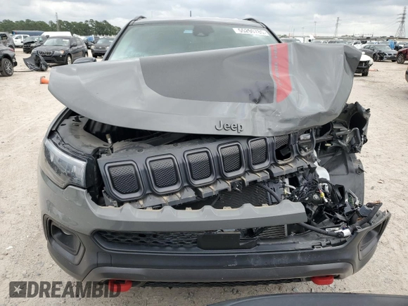 2022 Jeep Compass Trailhawk with VIN 3C4NJDDBXNT231276, listed as a Copart auction lot 55290785 with 20,814 mi miles and Salvage title. Bid and sale history available at DreamBid. Image 5.