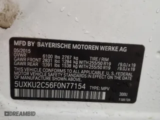 2015 BMW X6 xDrive35i with VIN 5UXKU2C56F0N77154, listed as a Copart auction lot 47647875 with 86,920 mi miles and Salvage Title. Bid and sale history available at carsss.com. Image 12.