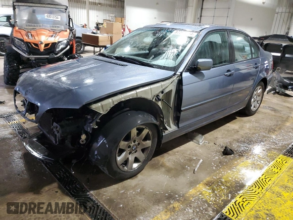 2005 BMW 3 Series 325xi with VIN WBAEU33445PR18694, listed as a Copart auction lot 87293204 with 151,393 mi miles and Salvage Title. Bid and sale history available at carsss.com. Image 1.