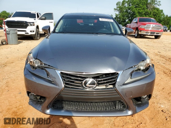 2015 Lexus IS 250 with VIN JTHBF1D21F5081349, listed as a Copart auction lot 57173495 with 69,468 mi miles and Salvage title. Bid and sale history available at DreamBid. Image 5.