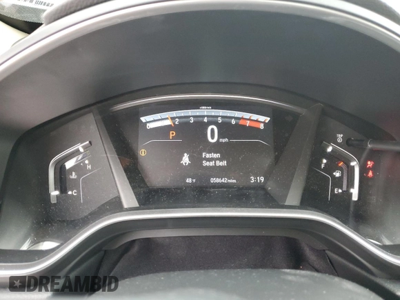 2019 Honda CR-V Touring with VIN 2HKRW2H91KH633732, listed as a Copart auction lot 52750975 with 58,642 mi miles and Salvage Title. Bid and sale history available at carsss.com. Image 9.