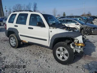 2006 Jeep Liberty Sport with VIN 1J8GL48K36W184626, listed as a Copart auction lot 52493945 with 0 mi miles and Clean Title. Bid and sale history available at carsss.com. Image 4.