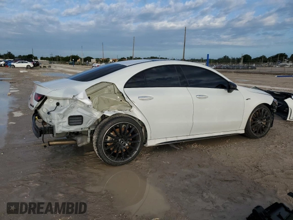 2023 Mercedes-Benz CLA 35 AMG z VIN W1K5J5BB0PN408872, wystawiony jako Copart lot #74823254 z przebiegiem 12 063 mil mil oraz Szkoda całkowita • Salvage title. Historia ofert i sprzedaży dostępna na DreamBid. Obrazek 3.