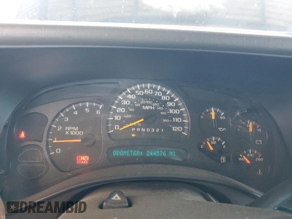 2006 Chevrolet Suburban LS with VIN 1GNFK16ZX6J151356, listed as a Copart auction lot 76887654 with 244,576 mi miles and Salvage Title. Bid and sale history available at carsss.com. Image 9.