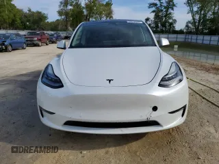 2022 Tesla Model Y Long Range with VIN 7SAYGDEE4NF398710, listed as a Copart auction lot 50510375 with 46,430 mi miles and Non Repairable. Bid and sale history available at DreamBid. Image 5.