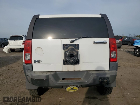 2007 Hummer H3 SUV with VIN 5GTDN13E678102441, listed as a Copart auction lot 54137965 with 199,890 mi miles and Salvage Title. Bid and sale history available at carsss.com. Image 6.