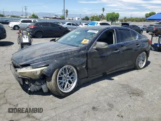 2015 Infiniti Q50 z VIN JN1BV7AP1FM352961, wystawiony jako Copart lot #63330875 z przebiegiem 174 300 mil mil oraz Szkoda całkowita • Salvage title. Historia ofert i sprzedaży dostępna na DreamBid. Obrazek 1.