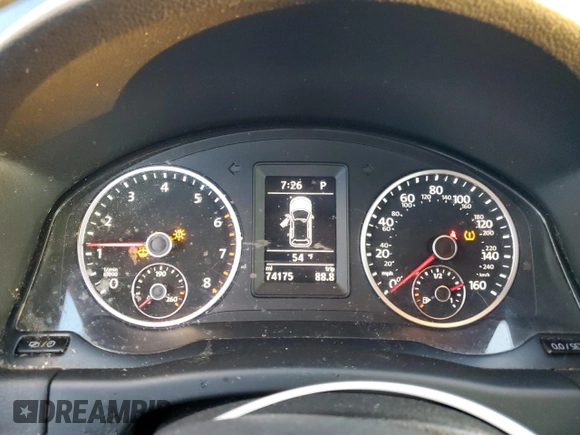 2016 Volkswagen Tiguan S with VIN WVGBV7AX7GW597875, listed as a Copart auction lot 74781864 with 74,175 mi miles and Salvage Title. Bid and sale history available at DreamBid. Image 9.