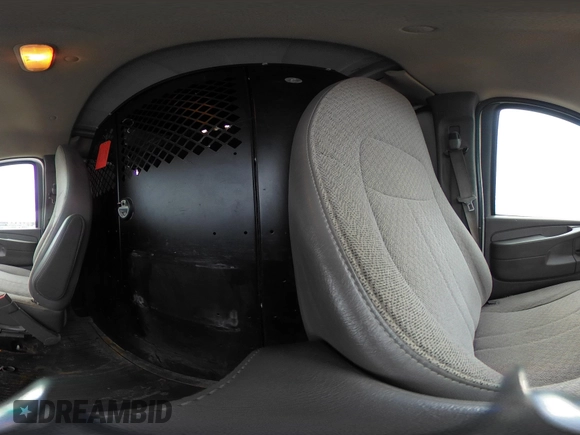 2015 Chevrolet Express Cargo Van with VIN 1GCWGFCFXF1259591, listed as a IAAI auction lot 42029679 with 144,023 mi miles. Bid and sale history available at carsss.com. Image 18.