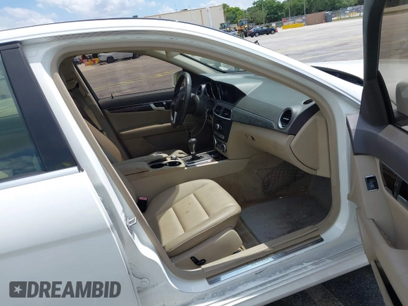 2014 Mercedes-Benz C 250 Sport with VIN WDDGF4HB0EG255701, listed as a IAAI auction lot 42213602 with 107,102 mi miles and . Bid and sale history available at carsss.com. Image 5.
