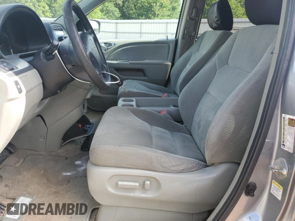 2010 Honda Odyssey EX with VIN 5FNRL3H42AB009924, listed as a Copart auction lot 58066365 with Not provided miles and Salvage title. Bid and sale history available at DreamBid. Image 7.