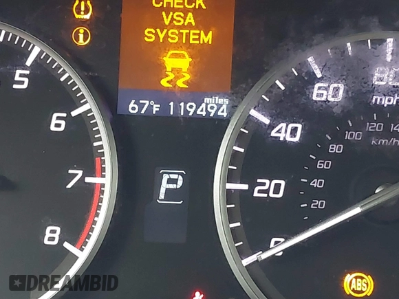 2013 Acura ILX Tech Pkg with VIN 19VDE1F7XDE007976, listed as a IAAI auction lot 42052098 with 119,494 mi miles. Bid and sale history available at carsss.com. Image 15.