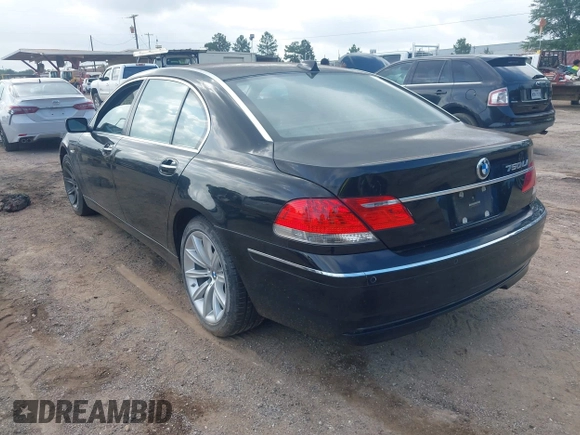 2008 BMW 7 Series 750Li with VIN WBAHN83588DT79566, listed as a IAAI auction lot 42522414 with 127,605 mi miles and . Bid and sale history available at DreamBid. Image 3.