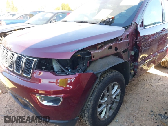 2021 Jeep Grand Cherokee Laredo E with VIN 1C4RJEAG3MC785745, listed as a IAAI auction lot 41498832 with 62,380 mi miles and . Bid and sale history available at DreamBid. Image 6.