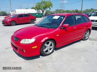 2002 Mazda Protege5 with VIN JM1BJ245121634891, listed as a IAAI auction lot 41852552 with 181,058 mi miles. Bid and sale history available at carsss.com. Image 2.