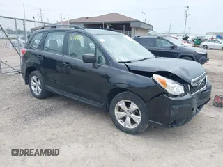 2015 Subaru Forester 2.5i with VIN JF2SJABCXFH422257, listed as a IAAI auction lot 42487432 with 94,487 mi miles and . Bid and sale history available at DreamBid. Image 1.