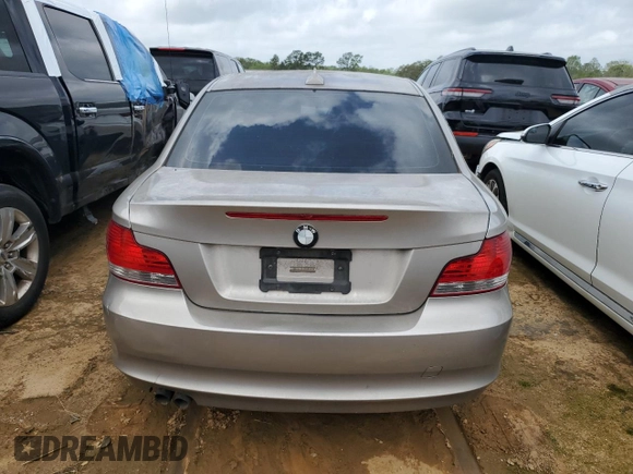 2009 BMW 1 Series 128i with VIN WBAUP935X9VF48421, listed as a Copart auction lot 50932845 with 189,072 mi miles and Salvage title. Bid and sale history available at DreamBid. Image 6.