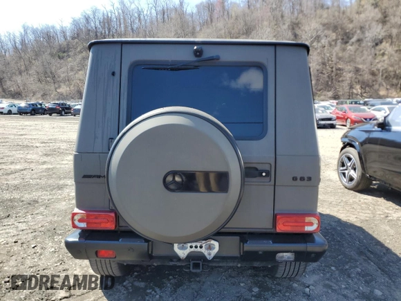 2017 Mercedes-Benz G-Class AMG G 63 with VIN WDCYC7DF5HX273627, listed as a Copart auction lot 52704505 with 57,631 mi miles and Salvage Title. Bid and sale history available at carsss.com. Image 6.