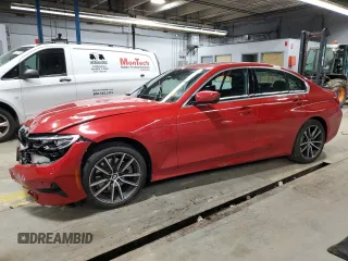2021 BMW 3 Series 330e with VIN 3MW5P7J02M8C12528, listed as a Copart auction lot 49859615 with 0 mi miles and Salvage Title. Bid and sale history available at carsss.com. Image 1.