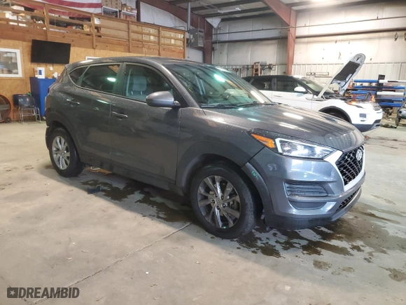 2021 Hyundai Tucson SE with VIN KM8J23A4XMU300642, listed as a Copart auction lot 45001025 with 79,649 mi miles and Salvage Title. Bid and sale history available at carsss.com. Image 4.