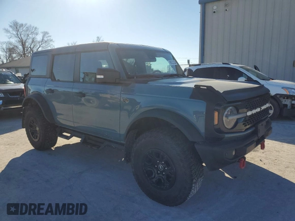 2022 Ford Bronco with VIN 1FMEE5DPXNLB41865, listed as a Copart auction lot 88532235 with 44,694 mi miles and Salvage Title. Bid and sale history available at DreamBid. Image 4.