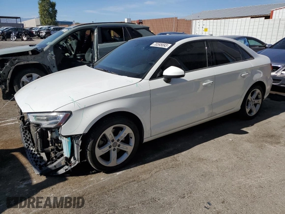 2018 Audi A3 Sedan Premium with VIN WAUB8GFF6J1033549, listed as a Copart auction lot 70595693 with 67,335 mi miles. Bid and sale history available at carsss.com. Image 1.