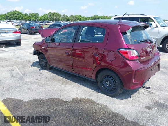 2024 Mitsubishi Mirage ES z VIN ML32AUHJ6RH027490, wystawiony jako IAAI lot #42329588 z przebiegiem 10 236 mil mil oraz . Historia ofert i sprzedaży dostępna na DreamBid. Obrazek 3.