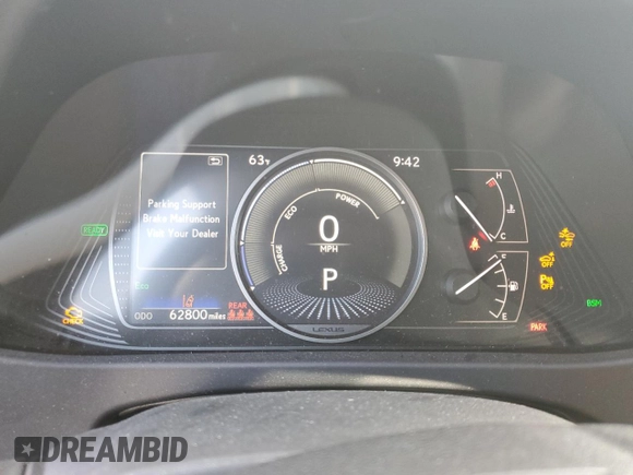 2021 Lexus UX with VIN JTHX9JBH6M2052870, listed as a Copart auction lot 54749535 with 62,800 mi miles and Salvage Title. Bid and sale history available at carsss.com. Image 9.