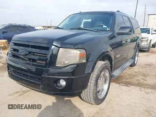 2007 Ford Expedition EL Limited with VIN 1FMFK19527LA93181, listed as a IAAI auction lot 41552485 with 191,225 mi miles. Bid and sale history available at carsss.com. Image 2.