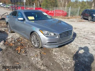2016 Hyundai Genesis 3.8L with VIN KMHGN4JEXGU131372, listed as a IAAI auction lot 41091057 with 111,229 mi miles. Bid and sale history available at carsss.com. Image 1.