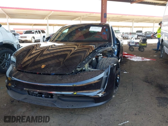 2024 Porsche Taycan 4S with VIN WP0AB2Y16RSA35802, listed as a IAAI auction lot 42386397 with 17,257 mi miles and . Bid and sale history available at DreamBid. Image 6.