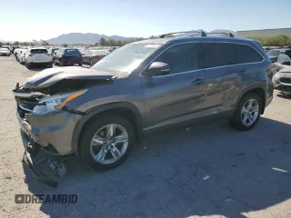 2016 Toyota Highlander Limited with VIN 5TDDKRFHXGS306868, listed as a Copart auction lot 61801125 with 111,285 mi miles and Salvage title. Bid and sale history available at DreamBid. Image 1.