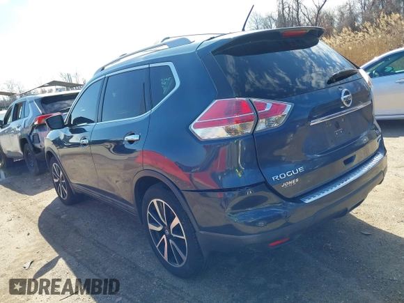 2014 Nissan Rogue S with VIN 5N1AT2MV2EC863123, listed as a IAAI auction lot 41823162 with 158,551 mi miles. Bid and sale history available at carsss.com. Image 3.