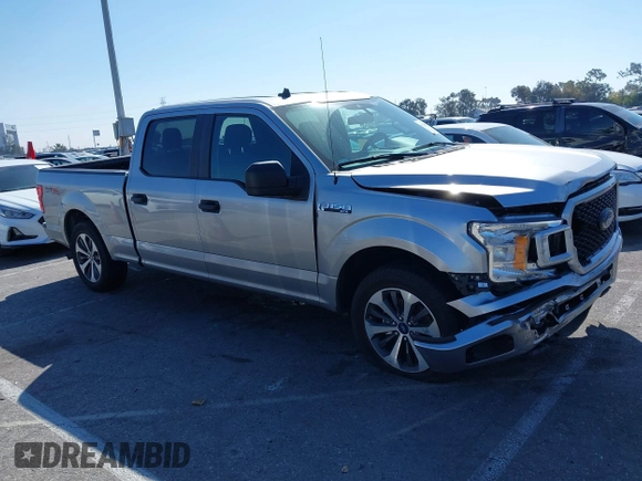 2020 Ford F-150 XL with VIN 1FTEW1CP4LKE25071, listed as a IAAI auction lot 41643863 with 44,321 mi miles and . Bid and sale history available at DreamBid. Image 1.