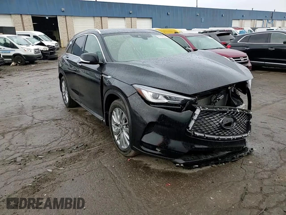 2024 Infiniti QX50 Luxe with VIN 3PCAJ5BBXRF102336, listed as a Copart auction lot 85695054 with 6,194 mi miles and Salvage title. Bid and sale history available at DreamBid. Image 11.