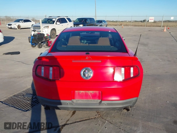 2012 Ford Mustang V6 Premium with VIN 1ZVBP8AM5C5262332, listed as a IAAI auction lot 41243050 with 105,157 mi miles. Bid and sale history available at carsss.com. Image 16.