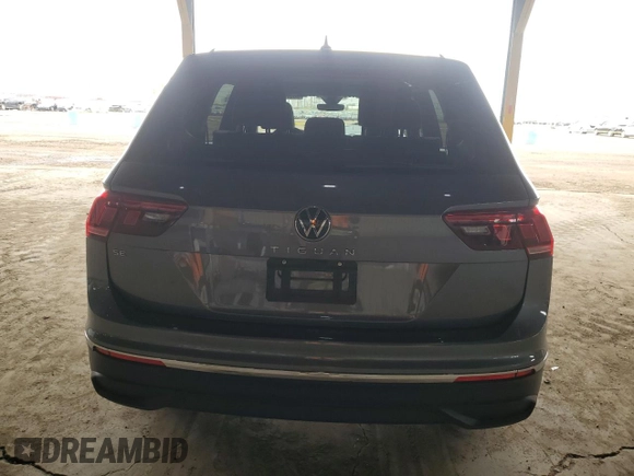 2024 Volkswagen Tiguan SE with VIN 3VVNB7AX3RM114137, listed as a Copart auction lot 53078155 with 11,848 mi miles and Salvage Title. Bid and sale history available at DreamBid. Image 6.