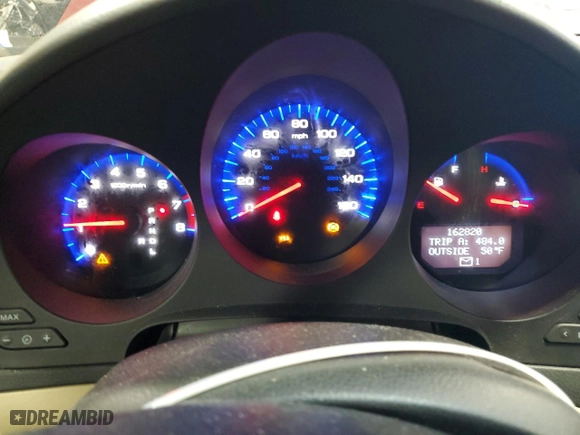 2005 Acura TL with VIN 19UUA66255A080537, listed as a Copart auction lot 52018525 with 162,820 mi miles and Salvage Title. Bid and sale history available at carsss.com. Image 9.