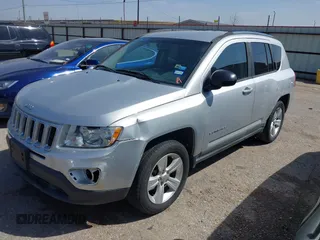 2012 Jeep Compass Sport with VIN 1C4NJCBAXCD503526, listed as a IAAI auction lot 41789658 with 176,698 mi miles. Bid and sale history available at carsss.com. Image 2.