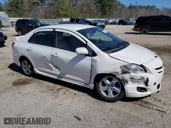 2007 Toyota Yaris with VIN JTDBT923371049998, listed as a Copart auction lot 48582445 with 217,625 mi miles and Salvage Title. Bid and sale history available at DreamBid. Image 4.