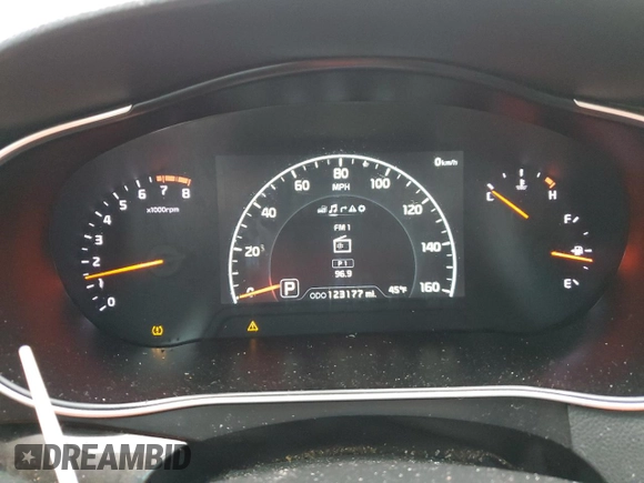 2016 Kia Cadenza Premium with VIN KNALN4D76G5211243, listed as a Copart auction lot 81663394 with 123,177 mi miles and Salvage Title. Bid and sale history available at carsss.com. Image 9.
