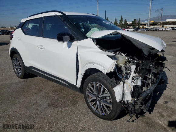 2024 Nissan Kicks SR with VIN 3N1CP5DV3RL508039, listed as a Copart auction lot 46632205 with 19,218 mi miles and Salvage Title. Bid and sale history available at carsss.com. Image 4.