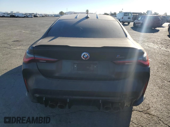 2023 BMW M4 Competition with VIN WBS33AZ09PCL12350, listed as a Copart auction lot 76828464 with 16,545 mi miles and Salvage Title. Bid and sale history available at carsss.com. Image 6.