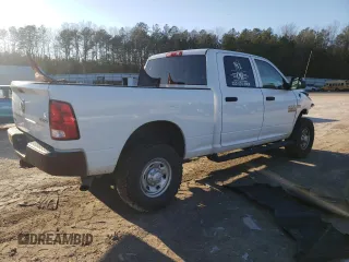 2018 Ram 2500 Tradesman z VIN 3C6UR5CJ1JG336270, wystawiony jako Copart lot #45447455 z przebiegiem Nie podano mil oraz Szkoda całkowita • Salvage title. Historia ofert i sprzedaży dostępna na DreamBid. Obrazek 3.