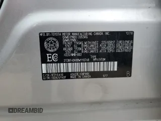 2011 Toyota RAV4 with VIN 2T3BF4DV8BW110748, listed as a Copart auction lot 52710505 with 46,831 mi miles and Clean Title. Bid and sale history available at DreamBid. Image 14.