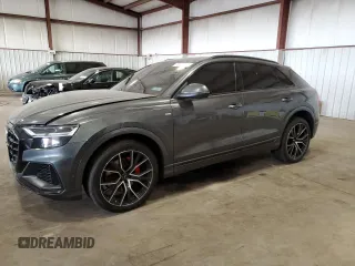 2019 Audi Q8 Premium Plus with VIN WA1EVAF19KD029726, listed as a Copart auction lot 78515944 with 0 mi miles and Salvage Title. Bid and sale history available at carsss.com. Image 1.