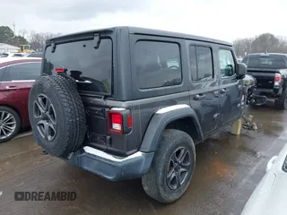 2019 Jeep Wrangler Unlimited Sport S with VIN 1C4HJXDG5KW505015, listed as a IAAI auction lot 41560088 with 54,193 mi miles and . Bid and sale history available at DreamBid. Image 4.
